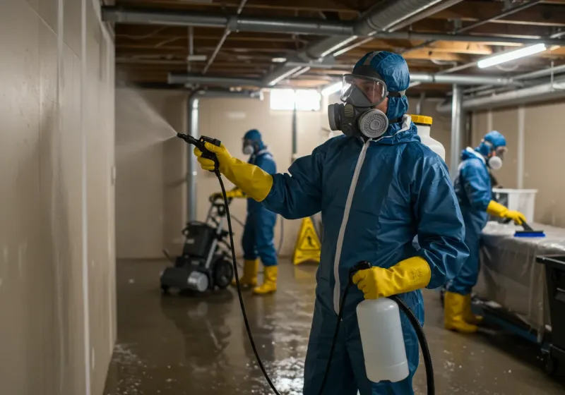 Basement Sanitization and Antimicrobial Treatment process in Graceville, FL